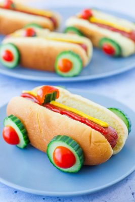 Race Car Hot Dogs